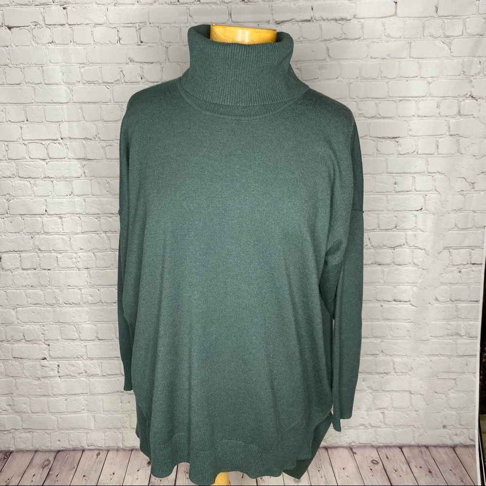MOTTO Forest Green Turtleneck Sweater